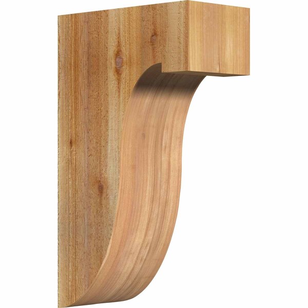 Ekena Millwork Del Monte Rough Sawn Corbel, Western Red Cedar, 6"W x 12"D x 20"H COR06X12X20DEL00RWR - main